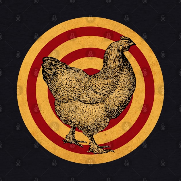 Vintage Hen Label by CTShirts